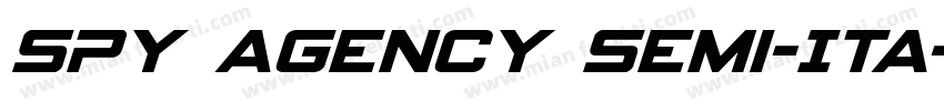 Spy Agency Semi-Ita字体转换